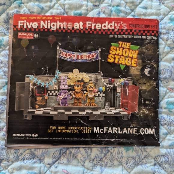 McFarlane Five Nights At Freddy’s Backstage Building Booklet Only 12036 FNAF 6" - Picture 3 of 8